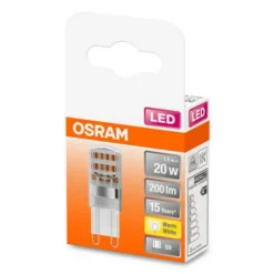 OSRAM LED-stiftsokkelpære G9 1,9 W 2.700 K klar