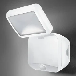 OSRAM LED-udendørs vægspot DOUBLE, 1 lyskilde, hvid, batteri