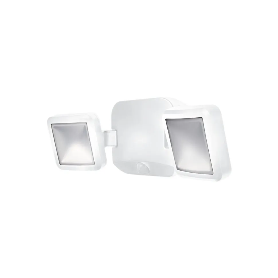 OSRAM LED-udendørs vægspot DOUBLE, 2 lyskilder, hvid, batteri