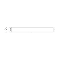 OSRAM LED-underskabsbelysning Linear Angle, hvid, sensor, 35 cm