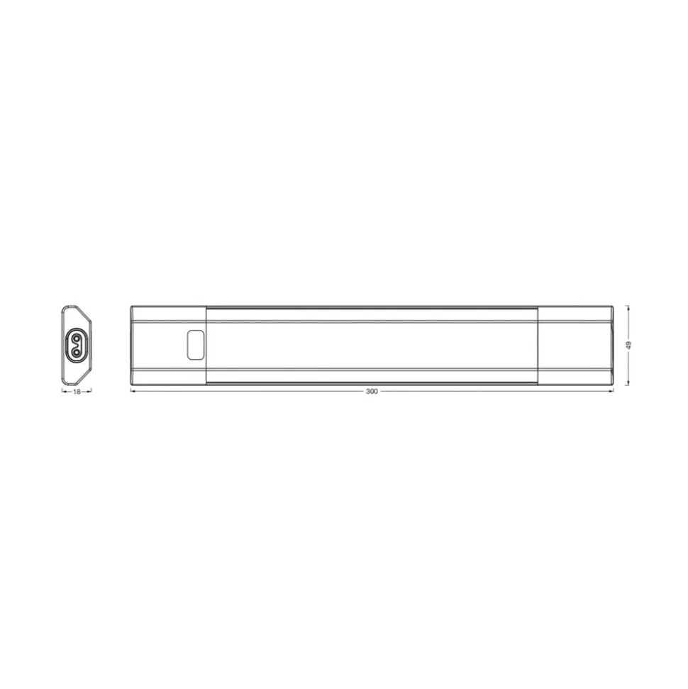 OSRAM LED-underskabsbelysning Linear Edge Sensor RGBW 30 cm hvid