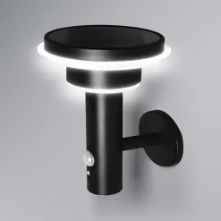 OSRAM LED-væglampe ENDURA STYLE SOLAR DOUBLE CIRCLE sort