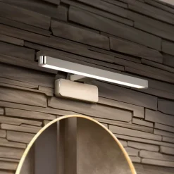 OSRAM LED-væglampe ORBIS DISC BAR, krom, 40 cm, IP44, CCT