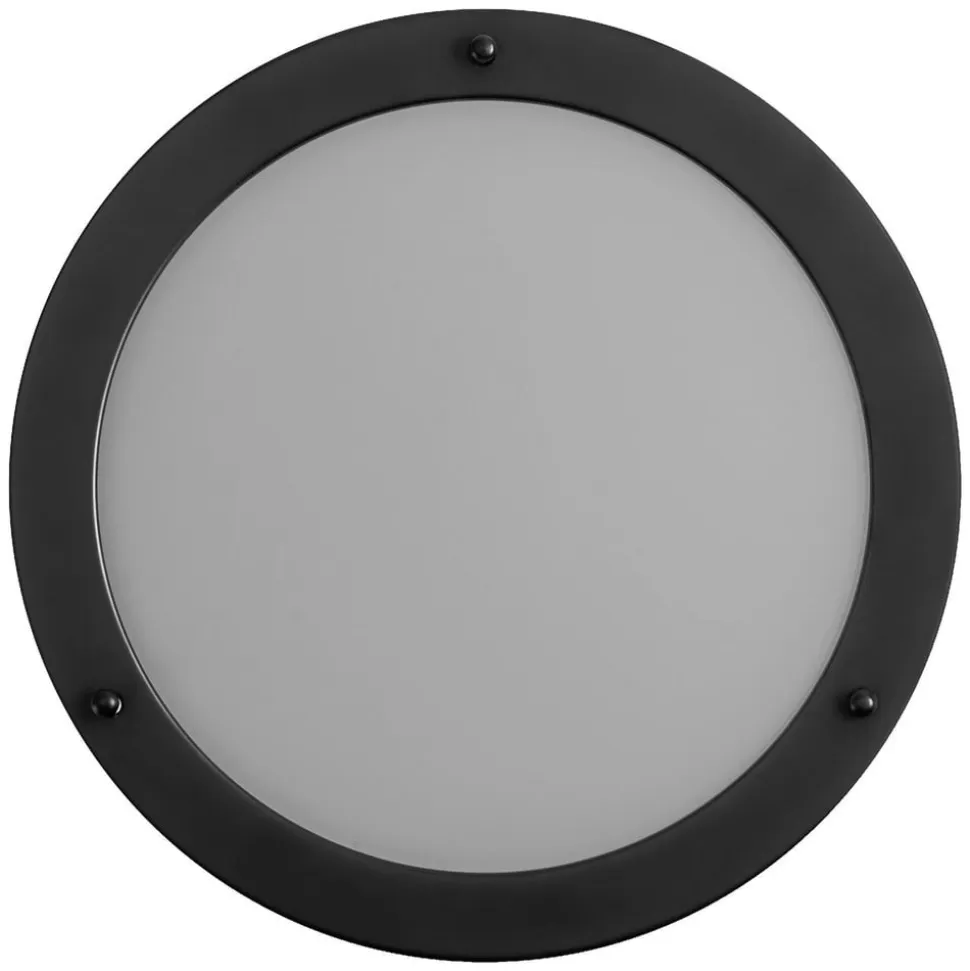 OSRAM loftlampe BATHROOM, sort Ø 31 cm metal/glas IP44