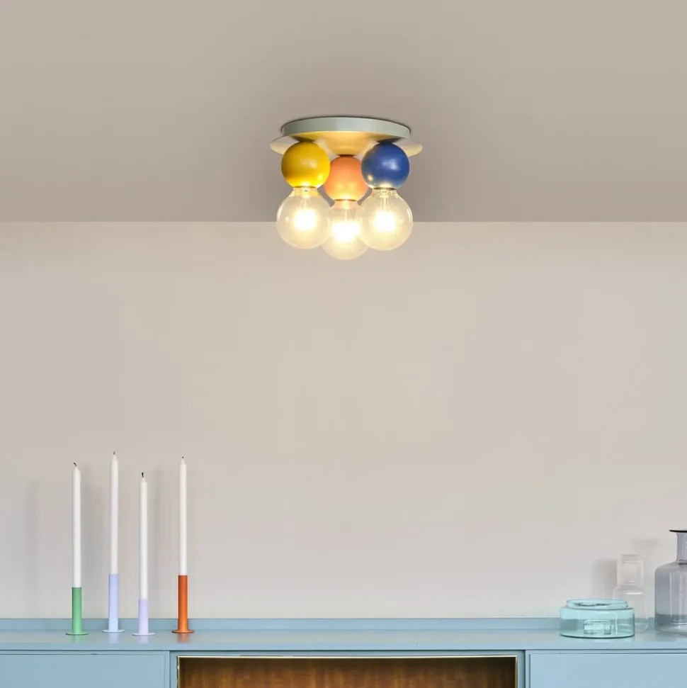 OSRAM loftlampe Decor Bubble, 3 lyskilder, stål, farvet, E27