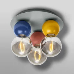 OSRAM loftlampe Decor Bubble, 3 lyskilder, stål, farvet, E27
