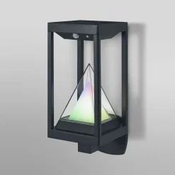OSRAM SMART+ LED-solcellelampe til udendørs væglampe ALPS, sort Sensor