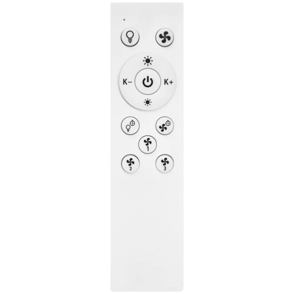 OSRAM SMART+ WiFi LED-loftventilator ROUND hvid, lydsvag, 55 cm