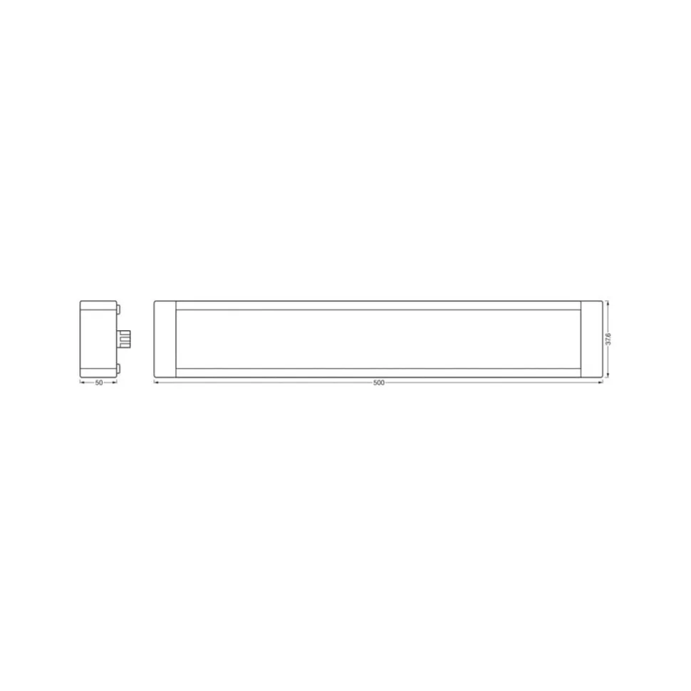OSRAM SMART+ WiFi LED-underskabsbelysning UNDERCABINET, hvid 50 cm