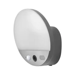 OSRAM SMART+ WiFi udendørs væglampe ROUND, kamera, sensor, grå