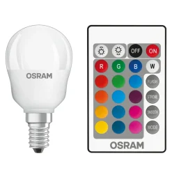 OSRAM Star+ LED-pære E14 4,2 W dråbe fjernbet. mat
