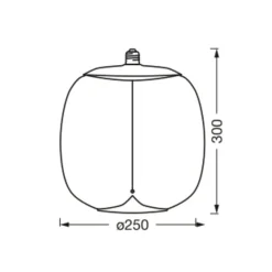 OSRAM Vintage 1906 Big Oval, ravgul, E27, 2.700 K, glødetråd