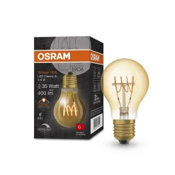 OSRAM Vintage 1906 E27 4,8W LED A60 822 guld dæmpbar
