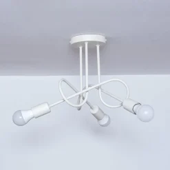 Oxford loftlampe, sand, Ø 44 cm, metal, 3 lyskilder, E27