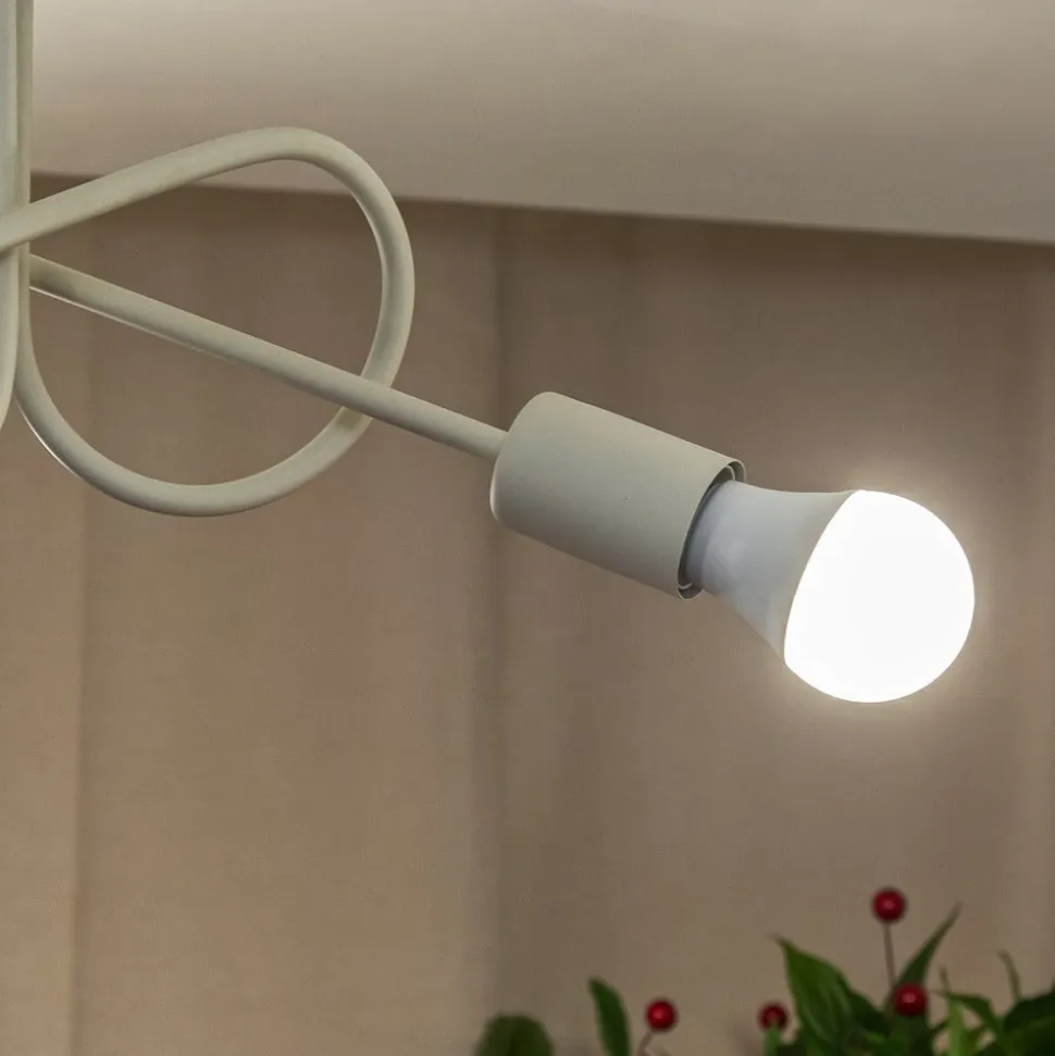 Oxford loftlampe, sand, Ø 44 cm, metal, 3 lyskilder, E27