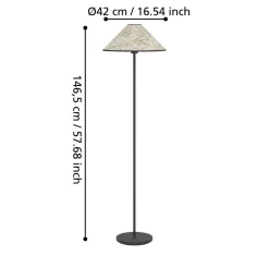 Oxpark gulvlampe, 146,5 cm, grøn/hvid/sort