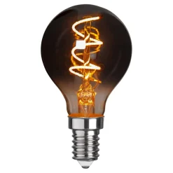 P45 LED-pære E14 3 W 1.800 K, røggrå