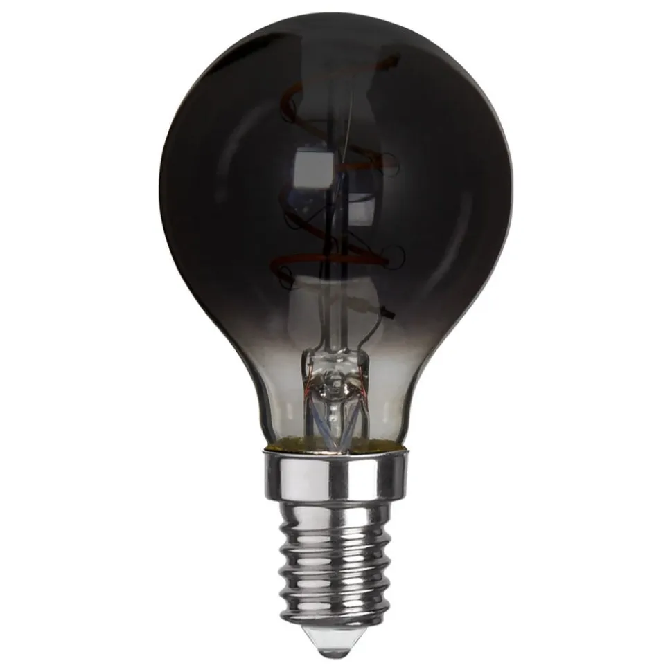 P45 LED-pære E14 3 W 1.800 K, røggrå