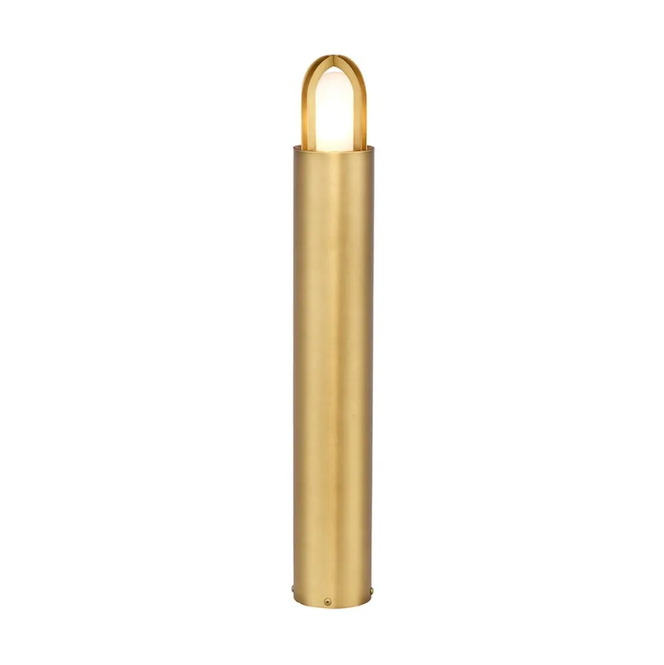 Paignton vejlampe af rustfrit stål, messing