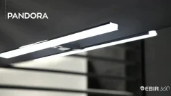 Pandora LED-spejlbelysning, mat sort, 30,8 cm