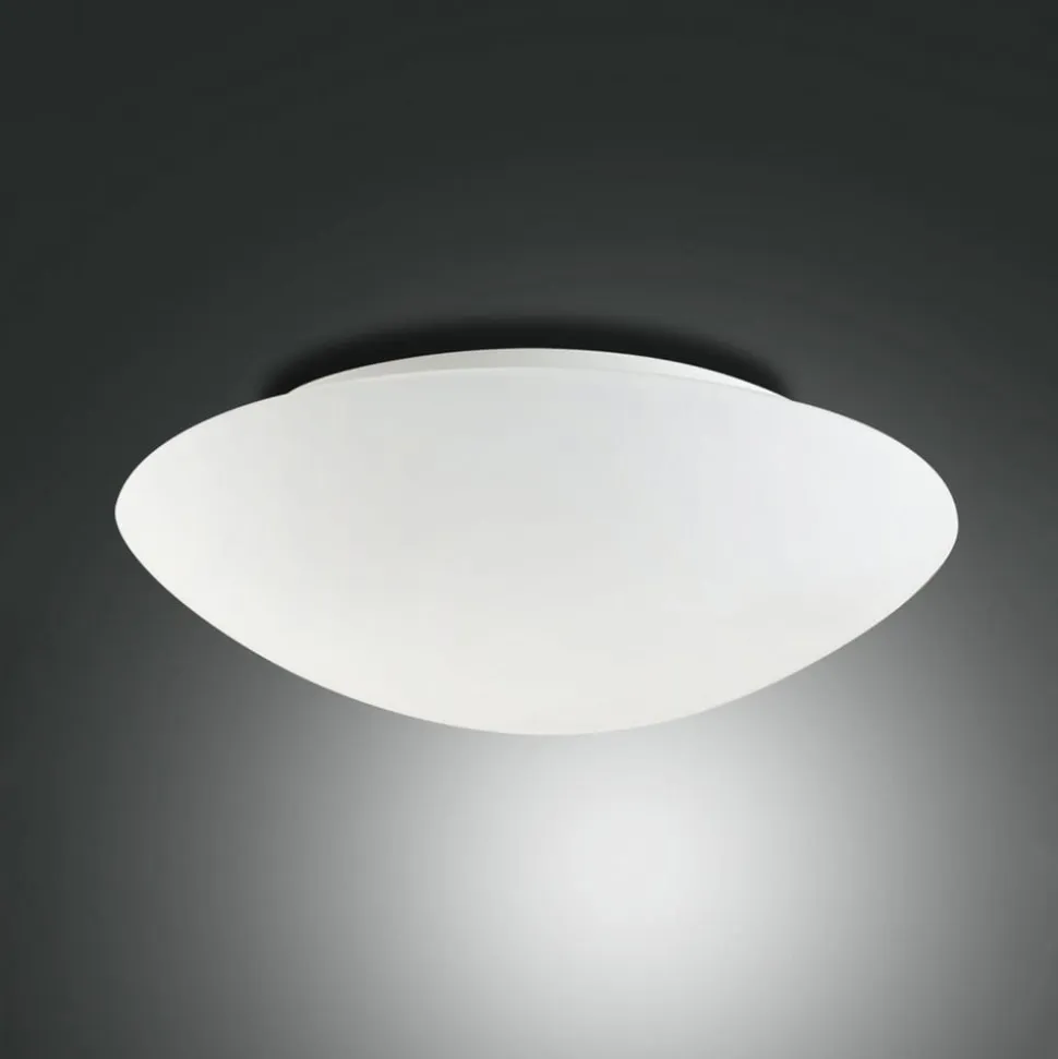 Pandora loftlampe, Ø 46 cm, glas, hvid