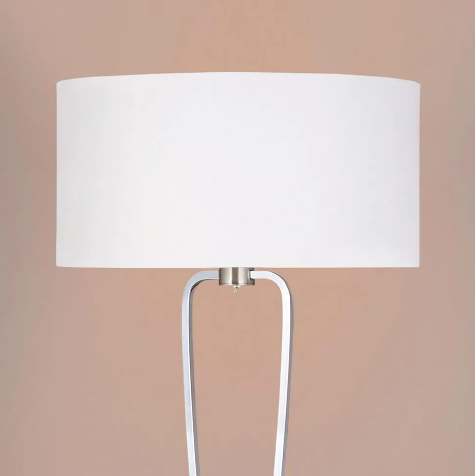 PARIS den flotte gulvlampe i nikkel