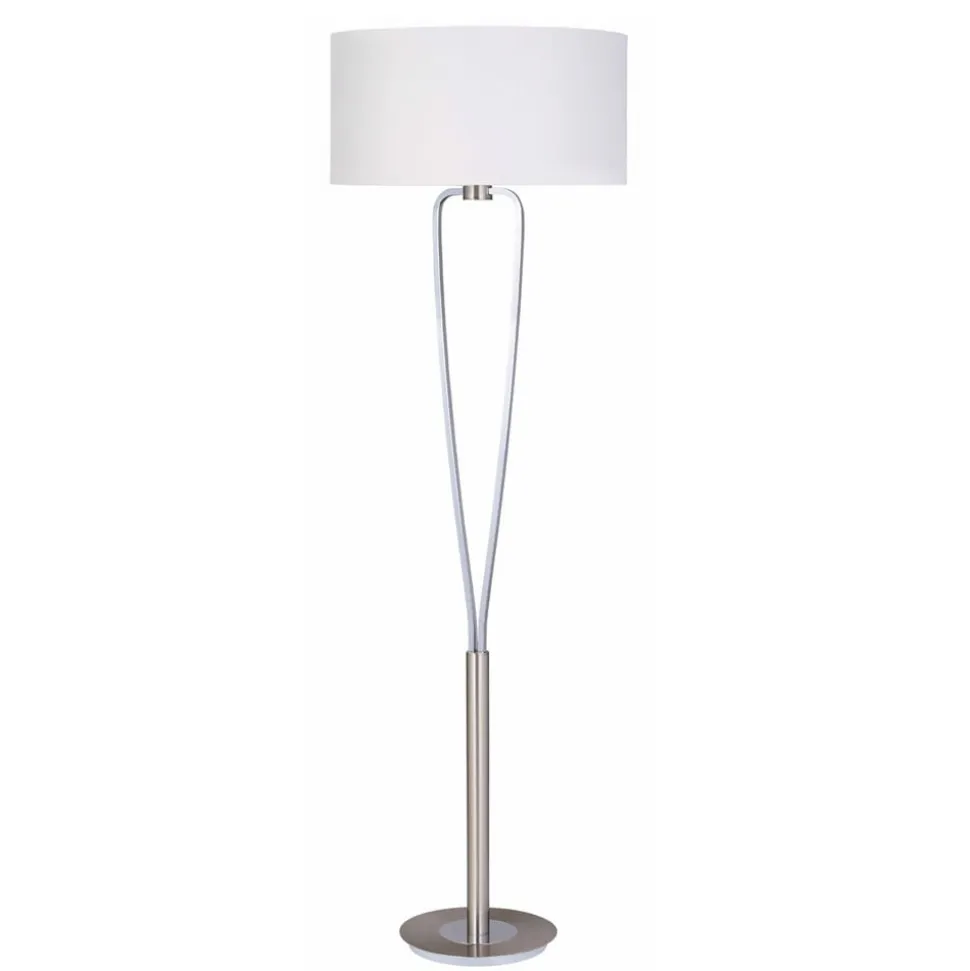 PARIS den flotte gulvlampe i nikkel