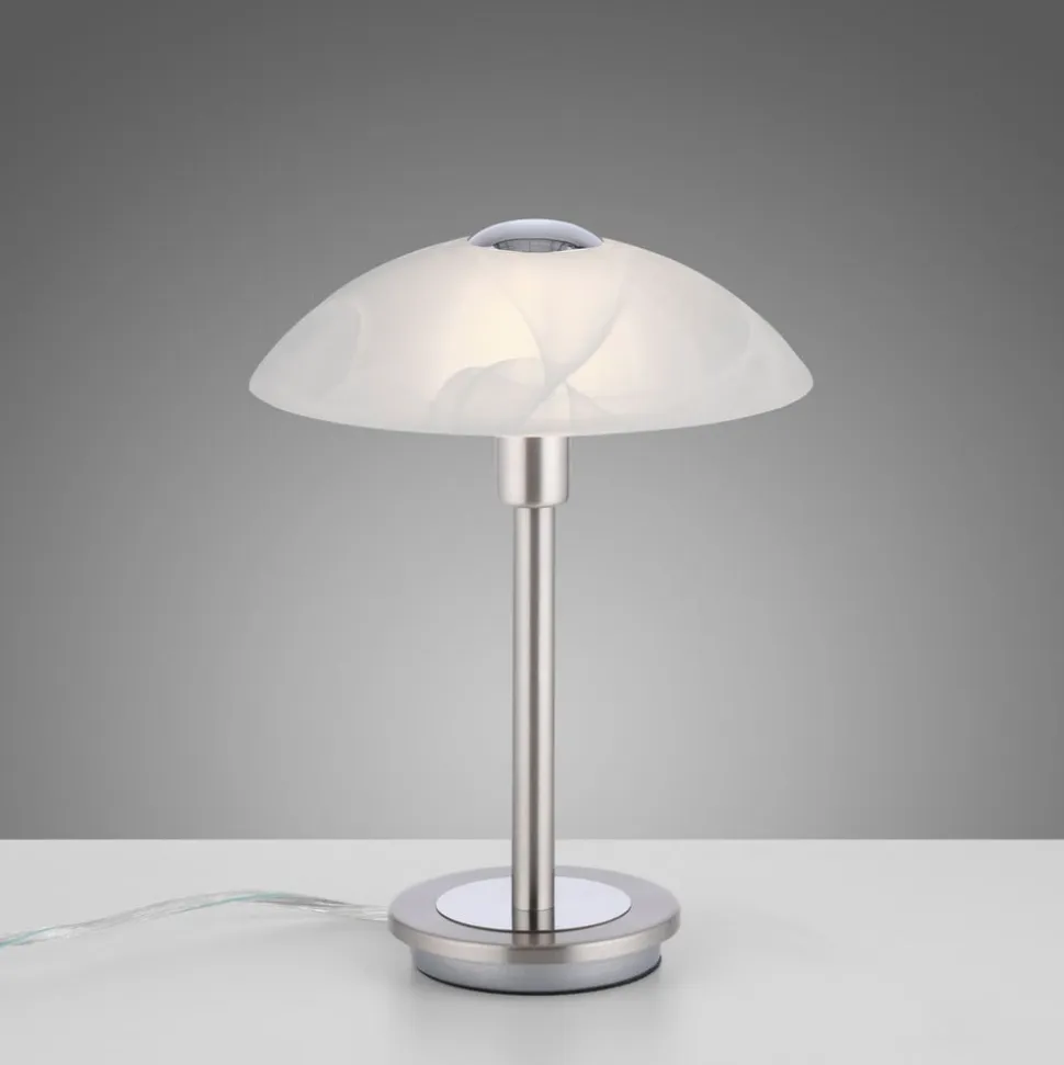 Paul Neuhaus Enova bordlampe, stålfarvet