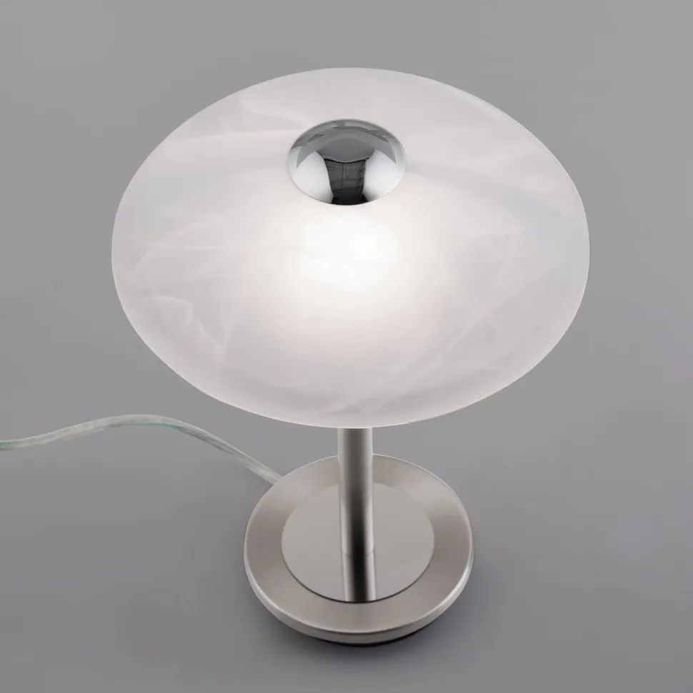 Paul Neuhaus Enova bordlampe, stålfarvet