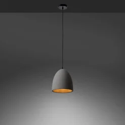 Paul Neuhaus Eton hængelampe, grå, beton, Ø 21 cm, G9