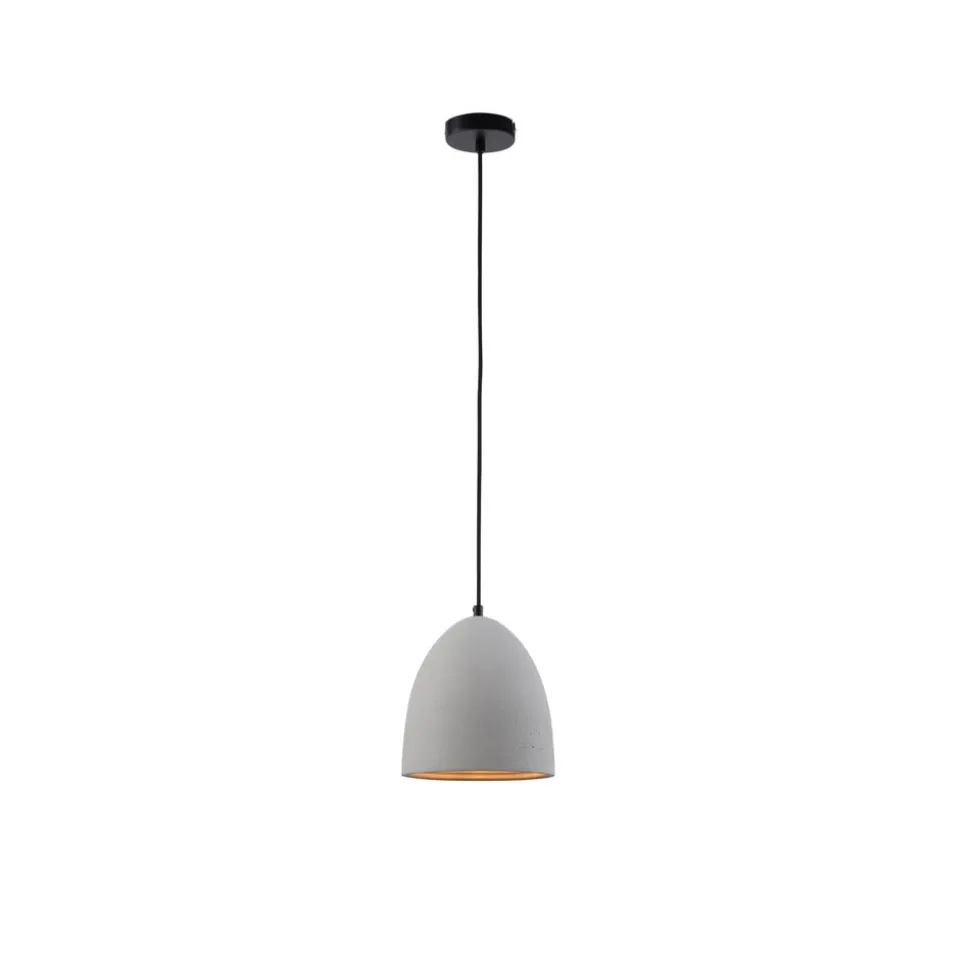 Paul Neuhaus Eton hængelampe, grå, beton, Ø 21 cm, G9