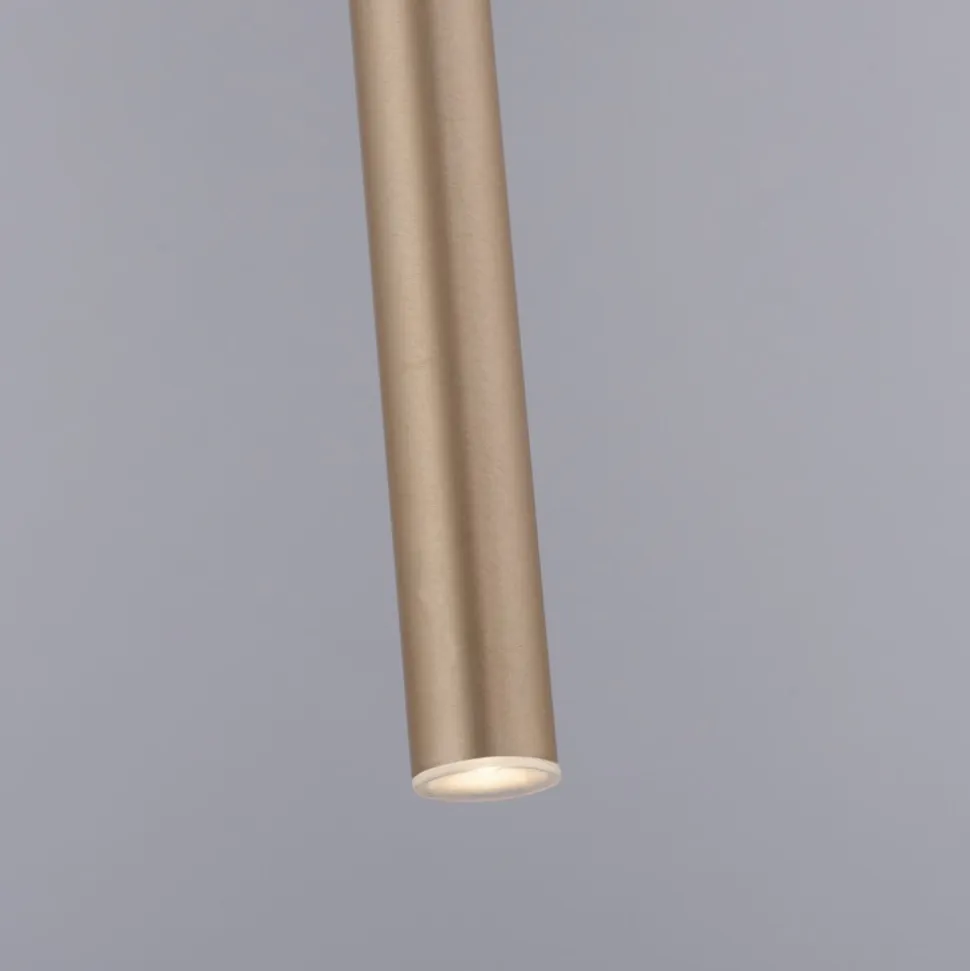 Paul Neuhaus Flute LED-hængelampe 1 lyskilde messing
