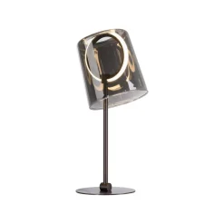 Paul Neuhaus LED-bordlampe Zula, røggrå, højde 42 cm