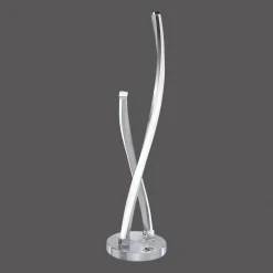 Paul Neuhaus LED-bordlampe Polina, sølv, metal, dæmpbar