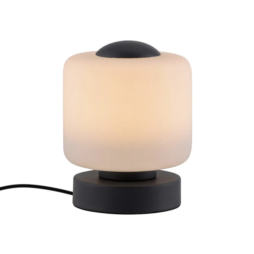 Paul Neuhaus LED-bordlampe Bota, antracit, glas, dæmpbar
