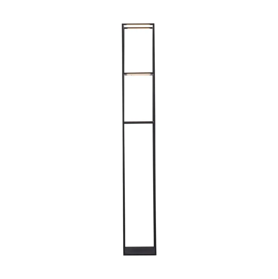 Paul Neuhaus LED-gulvlampe Contura, sort, metal, 140 cm