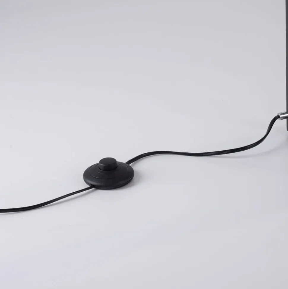 Paul Neuhaus LED-gulvlampe Contura, sort, metal, 140 cm