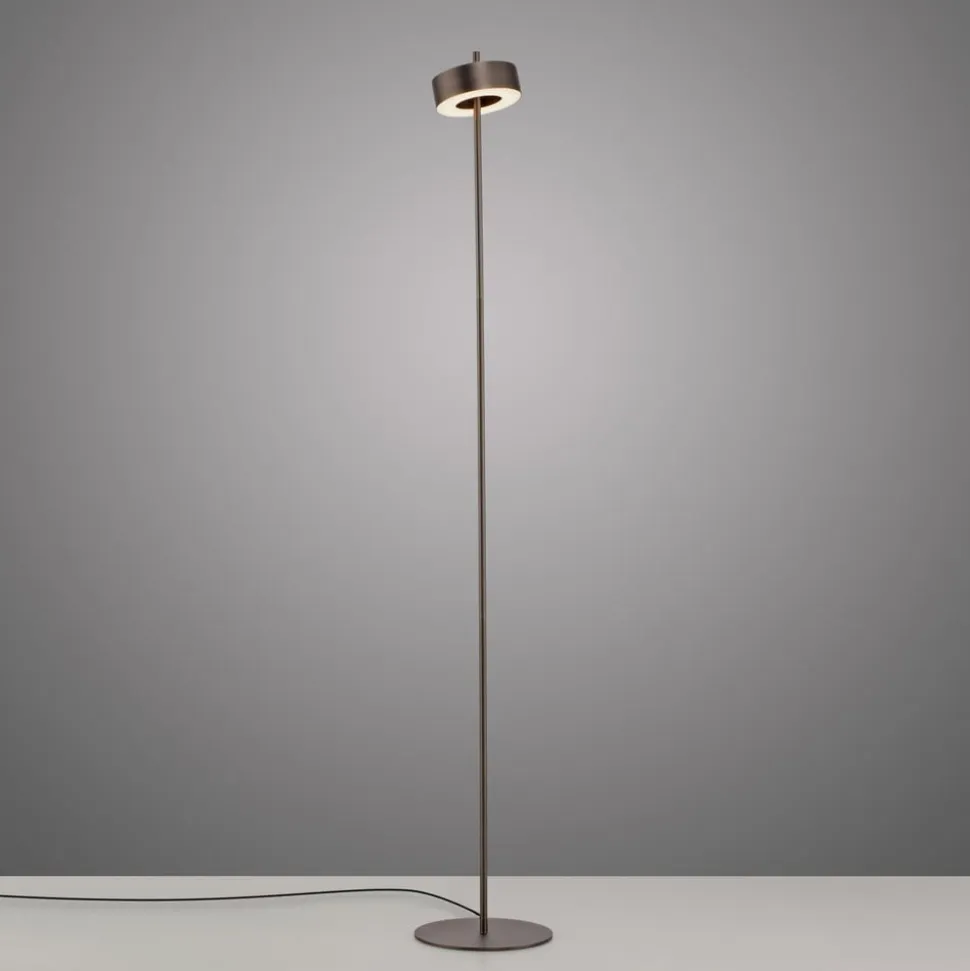 Paul Neuhaus LED-gulvlampe Q-Rotate mørkebrun 140 cm