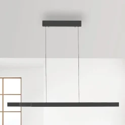 Paul Neuhaus LED-hængelampe Adriana Square, grå, op/ned