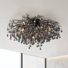 Paul Neuhaus loftslampe Icicle, 14 lys, sort
