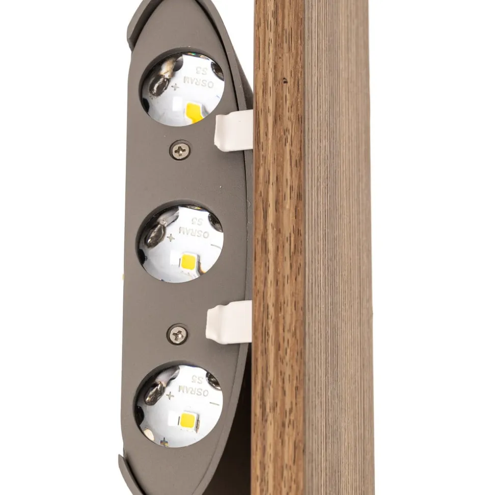 Paul Neuhaus Palma LED-væglampe i træ 32 cm
