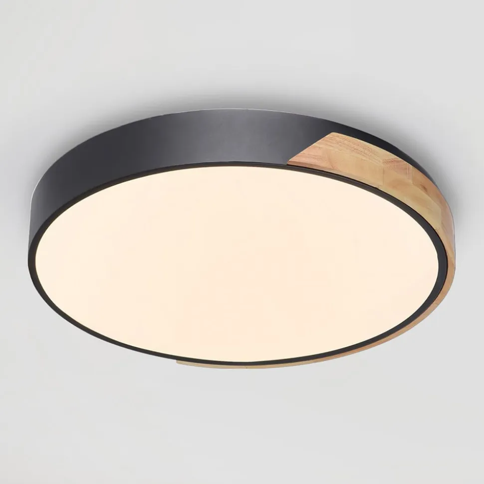 Paul Neuhaus Q-BILA LED-loftlampe, sort/eg