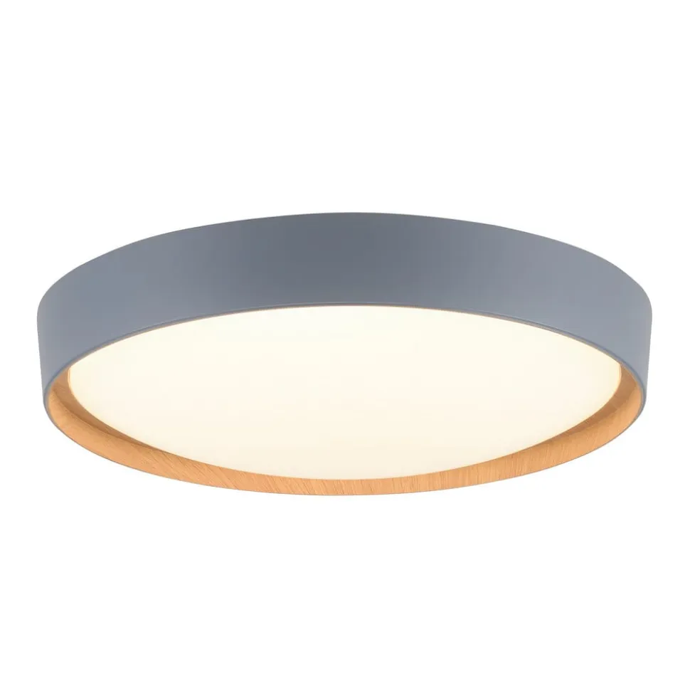 Paul Neuhaus Q-EMILIA LED-loftslampe, grå/træ