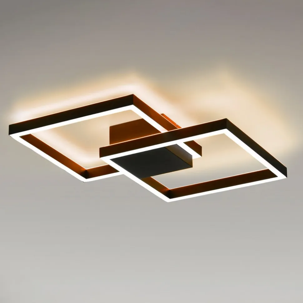 Paul Neuhaus Q-MARKO LED-loftlampe, 2 lk, kantet