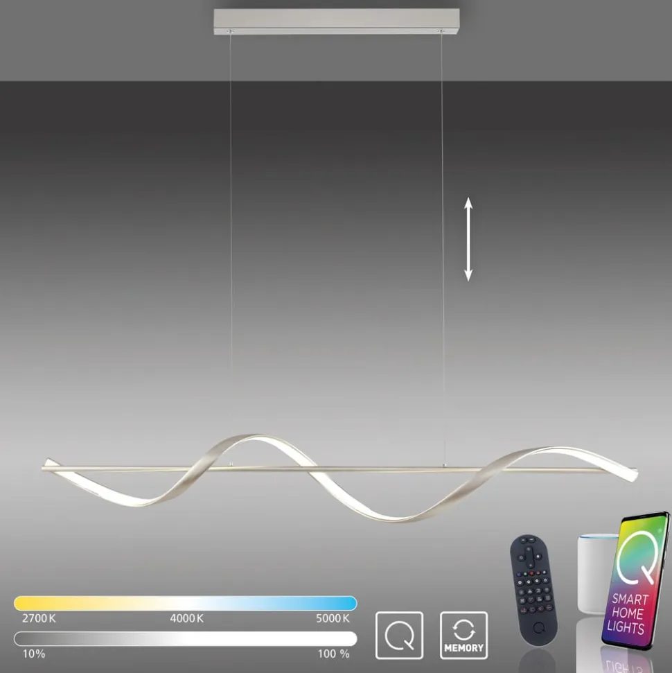 Paul Neuhaus Q-Swing LED-hængelampe, stål