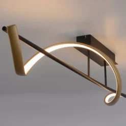Paul Neuhaus Q-Swing loftlampe antracit/messing