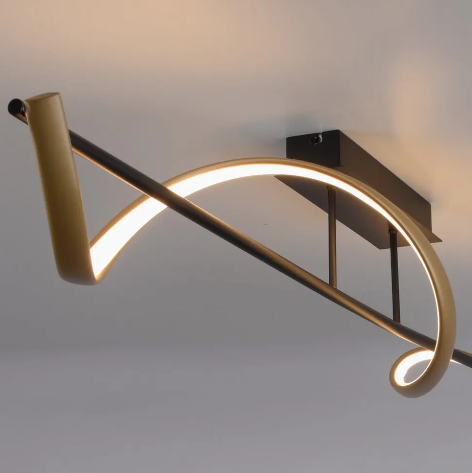 Paul Neuhaus Q-Swing loftlampe antracit/messing