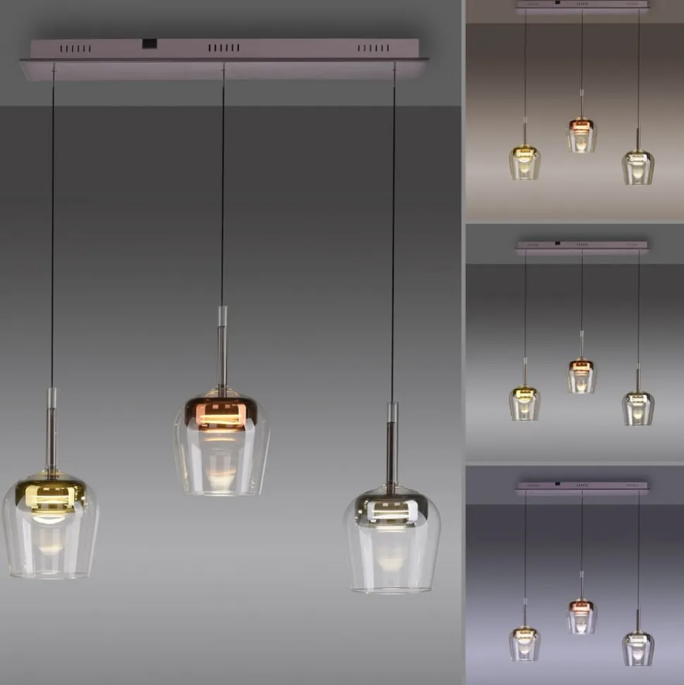 Paul Neuhaus Smart LED hængelampe Q-Kon flerfarvet 3 lyskilder