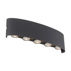 Paul Neuhaus udendørs LED-væglampe Carlo, 27 cm, sort