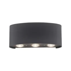 Paul Neuhaus udendørs LED-væglampe Carlo, 17 cm, sort